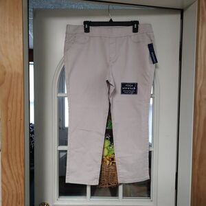 New Bandolino Beige Pull On Cropped Legging Pants Size Women's 16 Petite